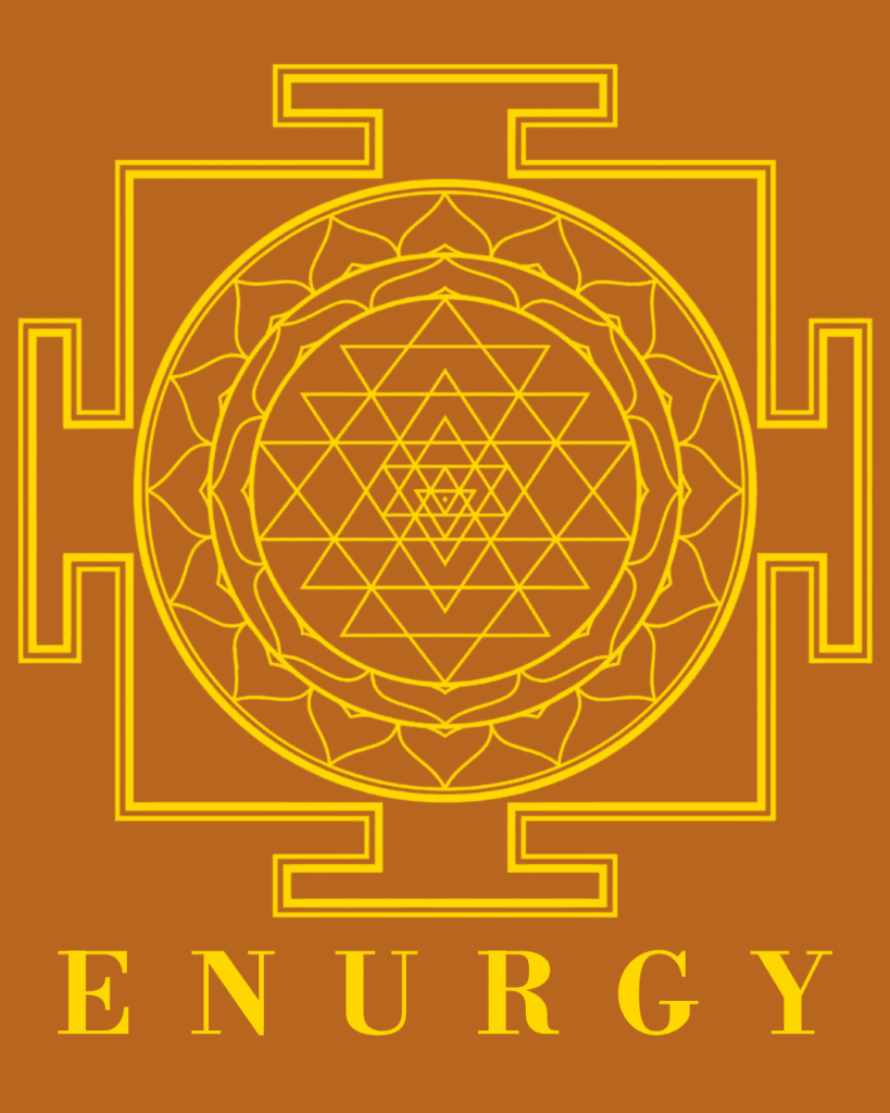 Logo van eNurgy met de merknaam, praktijk voor holistische massage in Leiden.