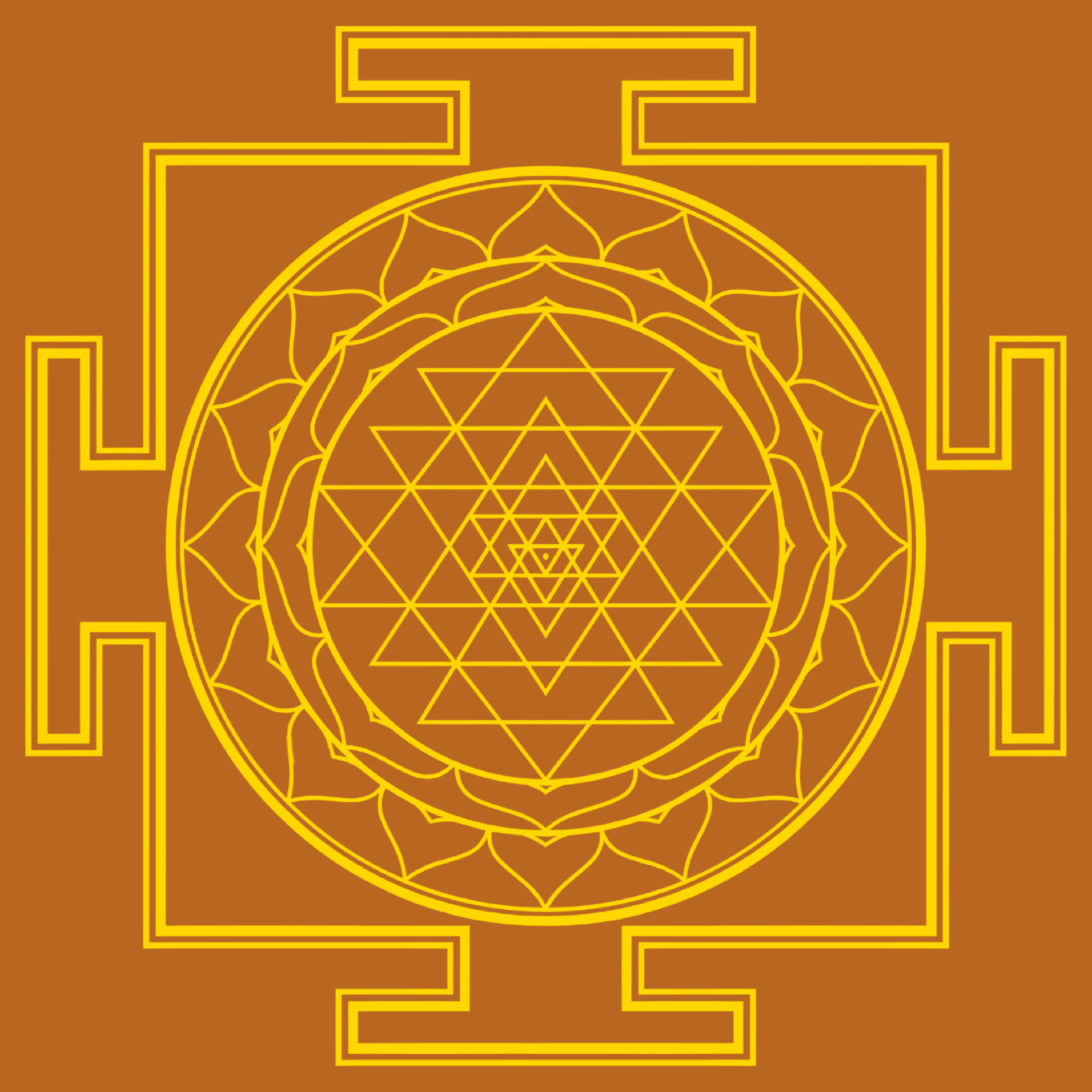 Het gouden symbool logo van eNurgy holistische praktijk.